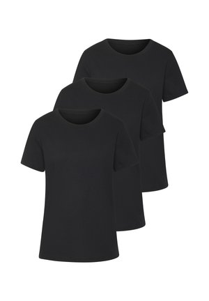 3PACK - Basic T-shirt - schwarz