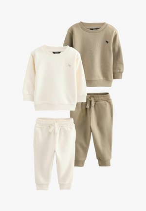 Next, REGULAR FIT - SWEATSHIRT AND JOGGERS SET 2 PACK - Sweatshirt - off white cement