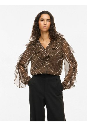 Bluse - chocolate brown