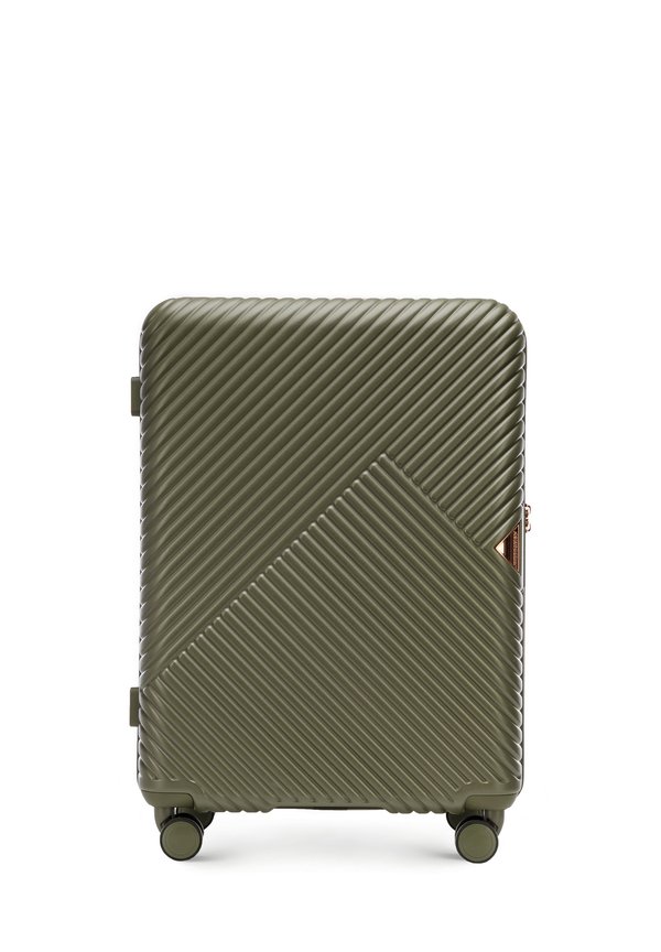 MEDIUM SUITCASE FROM POLYCARBONATE - Trolley - olive
