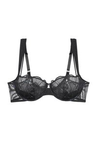 PALINA MOONLIGHT KISS - Merevítős melltartó - black