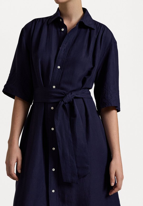 BELTED SILK BLEND SHIRTDRESS - Shirt dress3