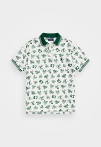CUSTOM SLIM FIT PRINT POLO SHIRT - Bluză polo - toss white