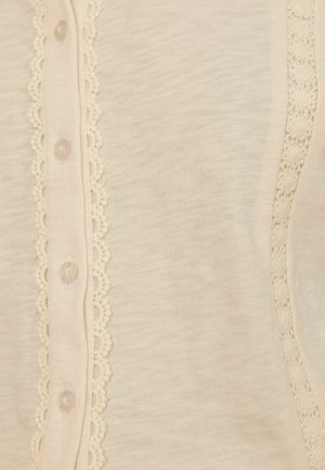 Love & Roses, REGULAR FIT - 3/4 SLEEVE BRODERIE TOP - Nööpidega pluus - white