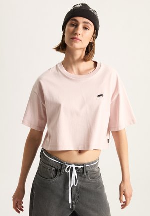 Vans SALTON RELAXED FIT CROP - T-Shirt basic - light brown