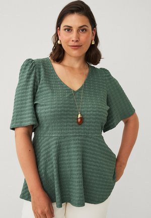 Ellos Plus collection OBERTEIL MIT V-AUSSCHNITT. - Bluse - grey