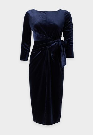 Anna Field by Zalando, VELVET DRESS - Коктейлна рокля/парти рокля - dark blue