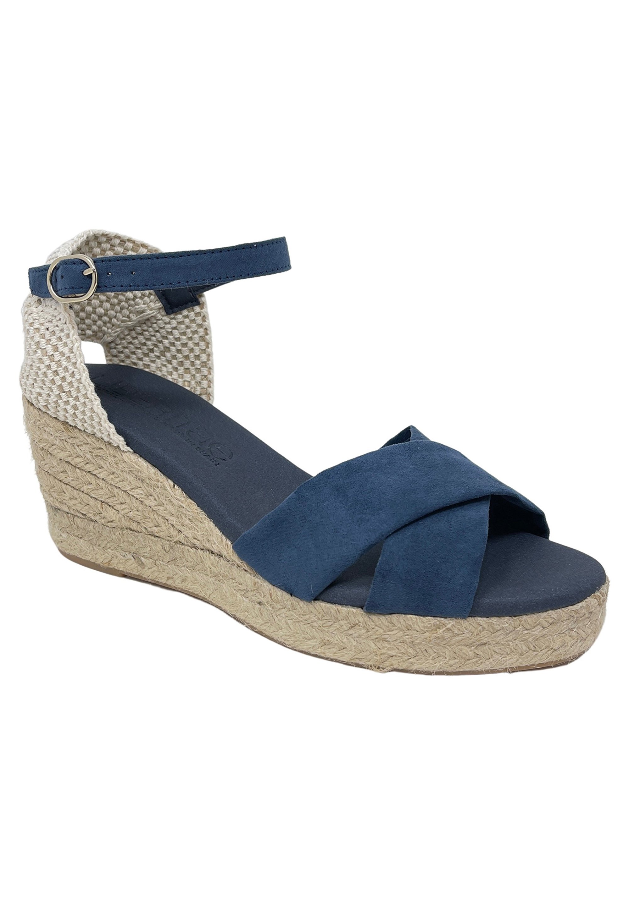 LIBERITAE SHANY - Sandalias de cuña - blue/azul - Zalando.es