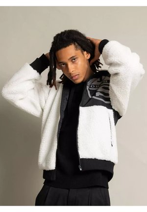 North Sails FULL ZIP GRAPHIC - Fleecejacke - ecru