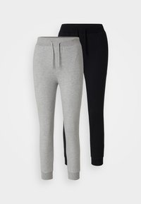 2 PACK - Pantalon de survêtement - black/grey