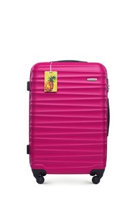 WITTCHEN MEDIUM SUITCASE WITH LUGGAGE TAG FROM ABS - Wheeled suitcase - pink