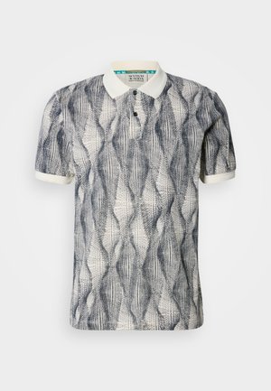 Scotch & Soda MICRO ALLOVER PRINT REGULAR FIT - Polo shirt - navy