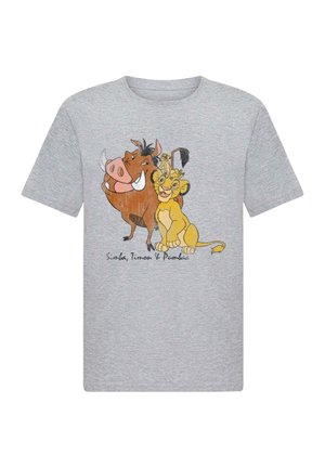 LION KING - SIMBA PUMBAA TIMON CLASSIC  - Tričko s potlačou - heather grey