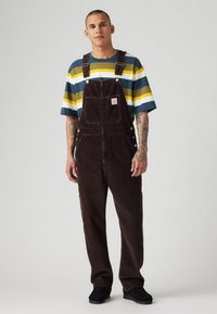Levi's® Workwear RED TAB™ OVERALLS - Radničke traperice s naramenicama - black coffee