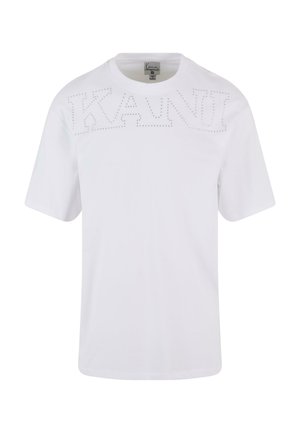 STUDDED TEE - T-shirt med print - white