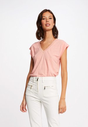 Basic T-shirt - mottled rose