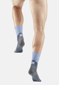 CEP LIGHT MERINO HIKING COMPRESSION SOCKS MID CUT MEN - MADE IN GERMANY - Calze - light blue