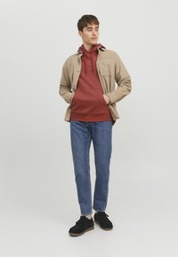 Jack & Jones JJEBASIC HOOD - Sweat à capuche - cinnabar