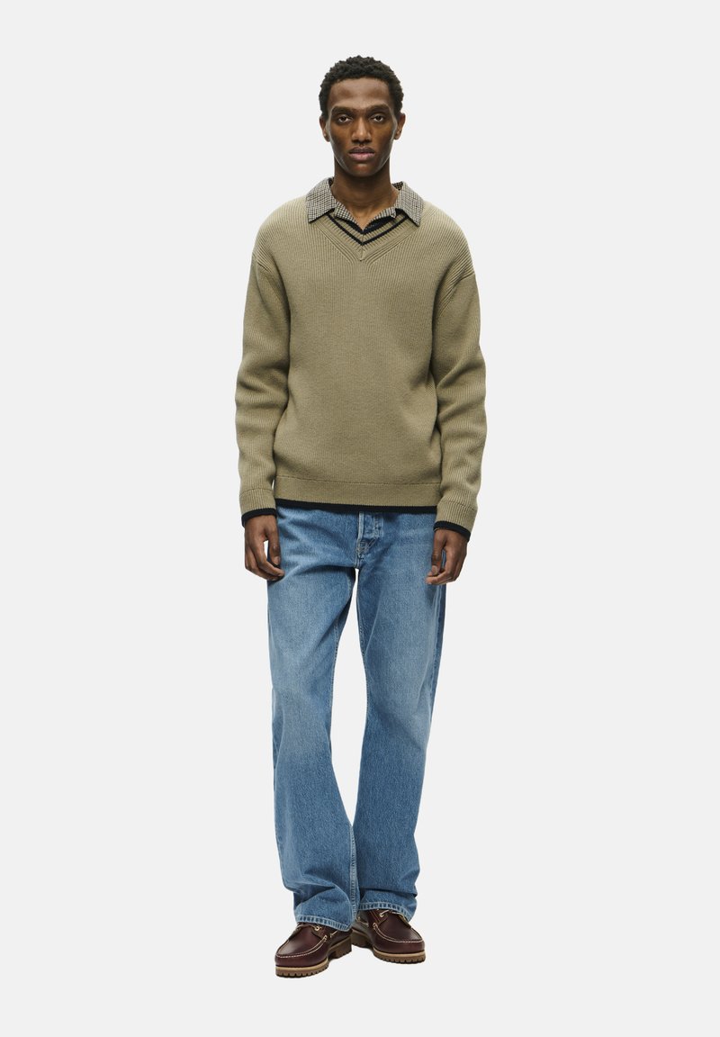 WOOD WOOD COBEK V-NECK  - Maglione - fallen rock