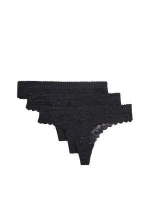 3PACK FLEXIFIT - String - black