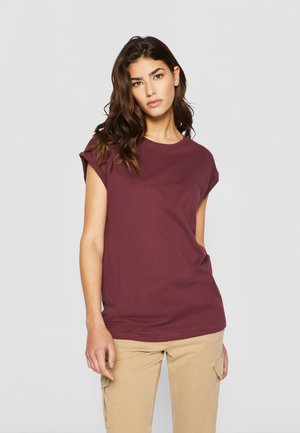 EXTENDED SHOULDER - T-shirt basic - cherry