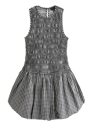 New Look, GINGHAM BUBBLE HEM MINI - Vestido informal - black pattern