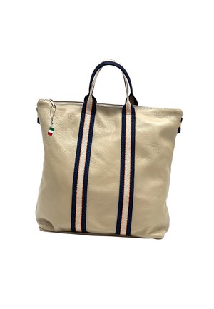 DrachenLeder Sac à dos - taupe blau beige