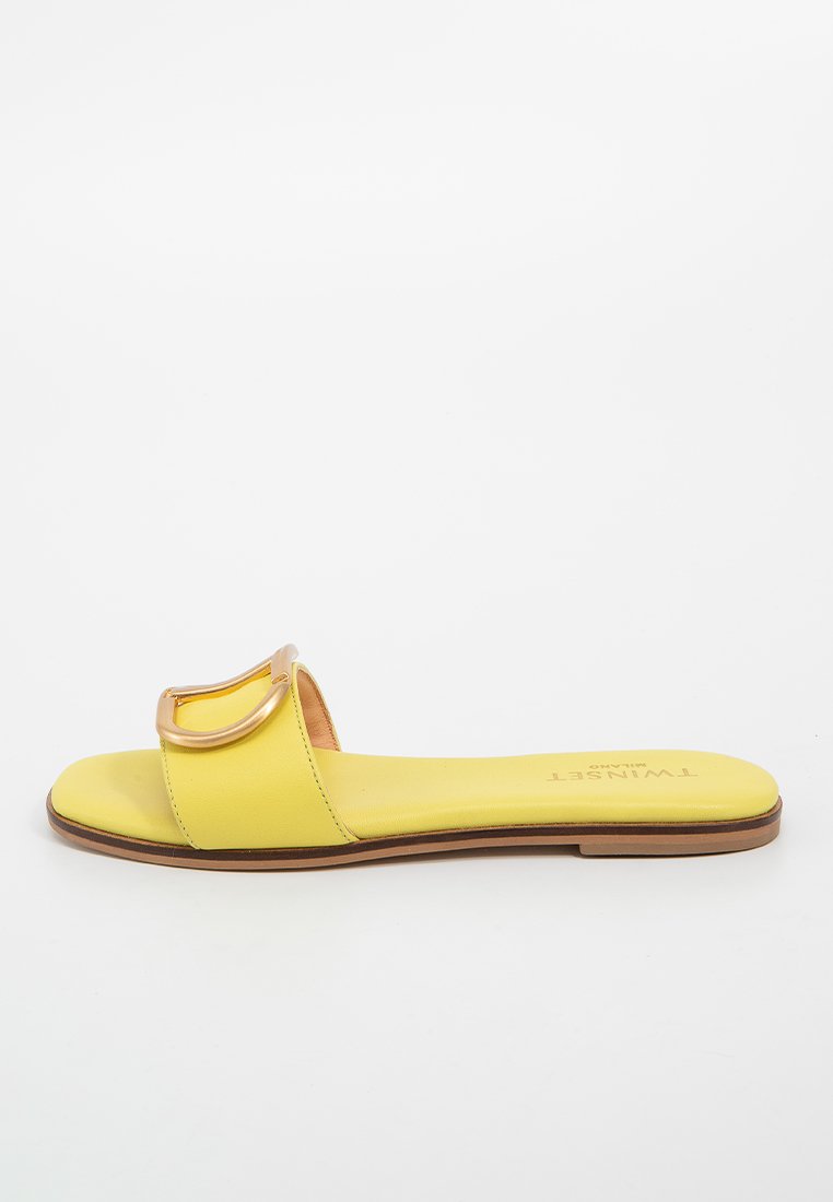 TWINSET Muiltjes lichtgeel