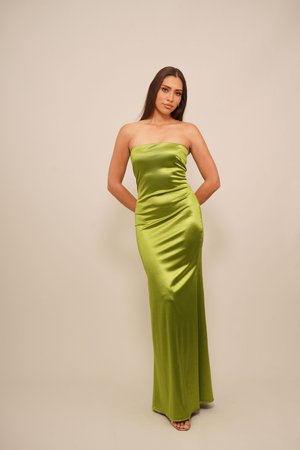 DAHLIA BANDEAU - Oblečenie na špeciálnu príležitosť - deep olive