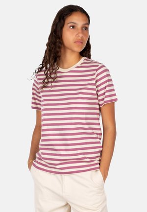 Iriedaily STRIPE  - Print T-shirt - plum