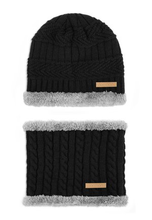 KEBILI SET - Ohrenwärmer - schwarz grau