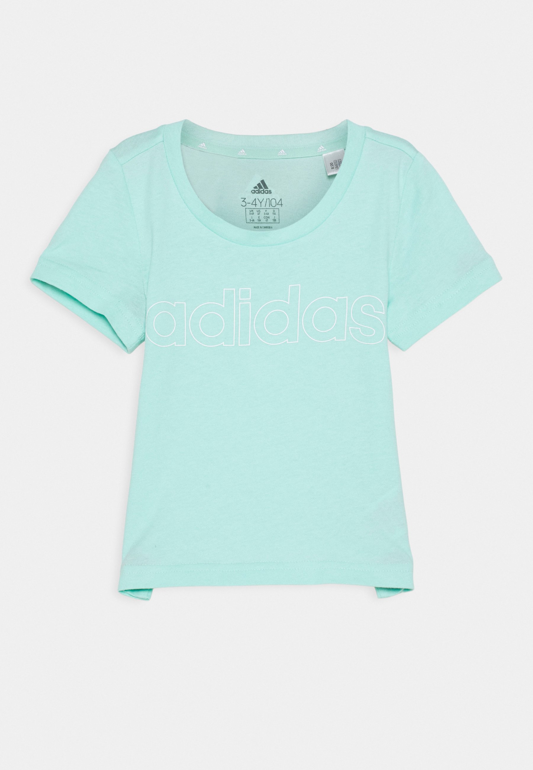adidas Performance UNISEX - Print T-shirt - mint/white/mint - Zalando.ie
