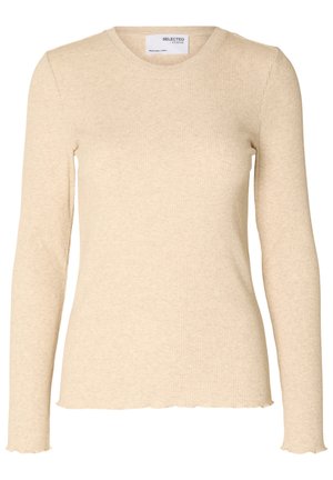 Selected, SLFANNA - Top s dlouhým rukávem - oatmeal