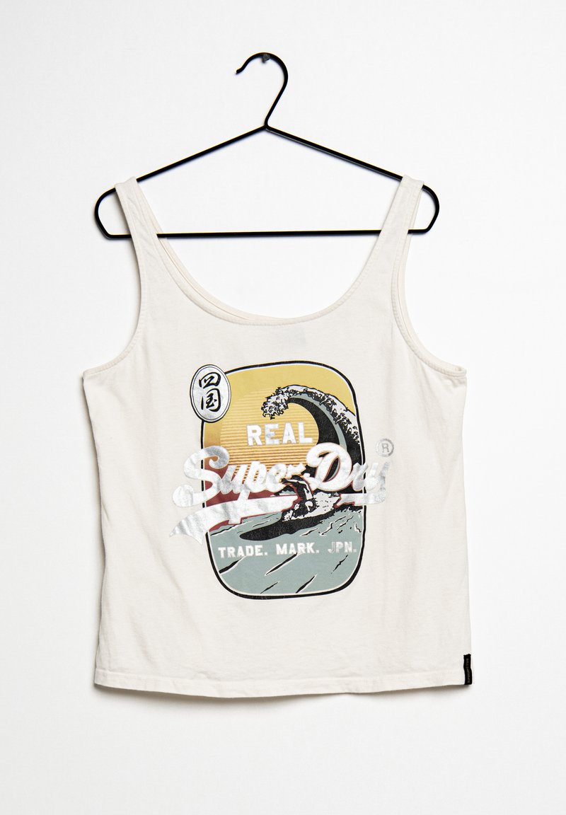 Superdry Top white/beige (Preowned) Zalando.nl