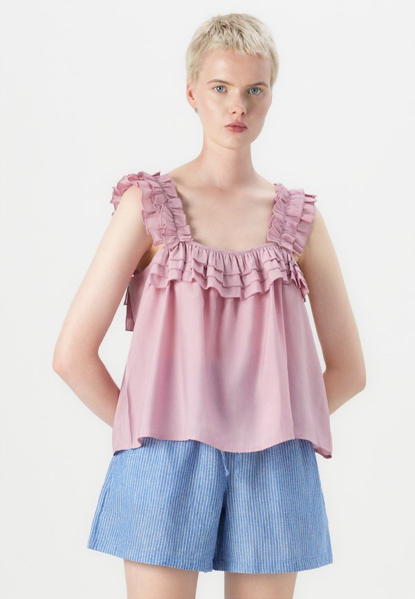 VMCLARA FRILL - Blouse - lilas4
