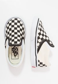 Vans - CLASSIC - Loaferit/pistokkaat - black/white Pienoiskuva 1