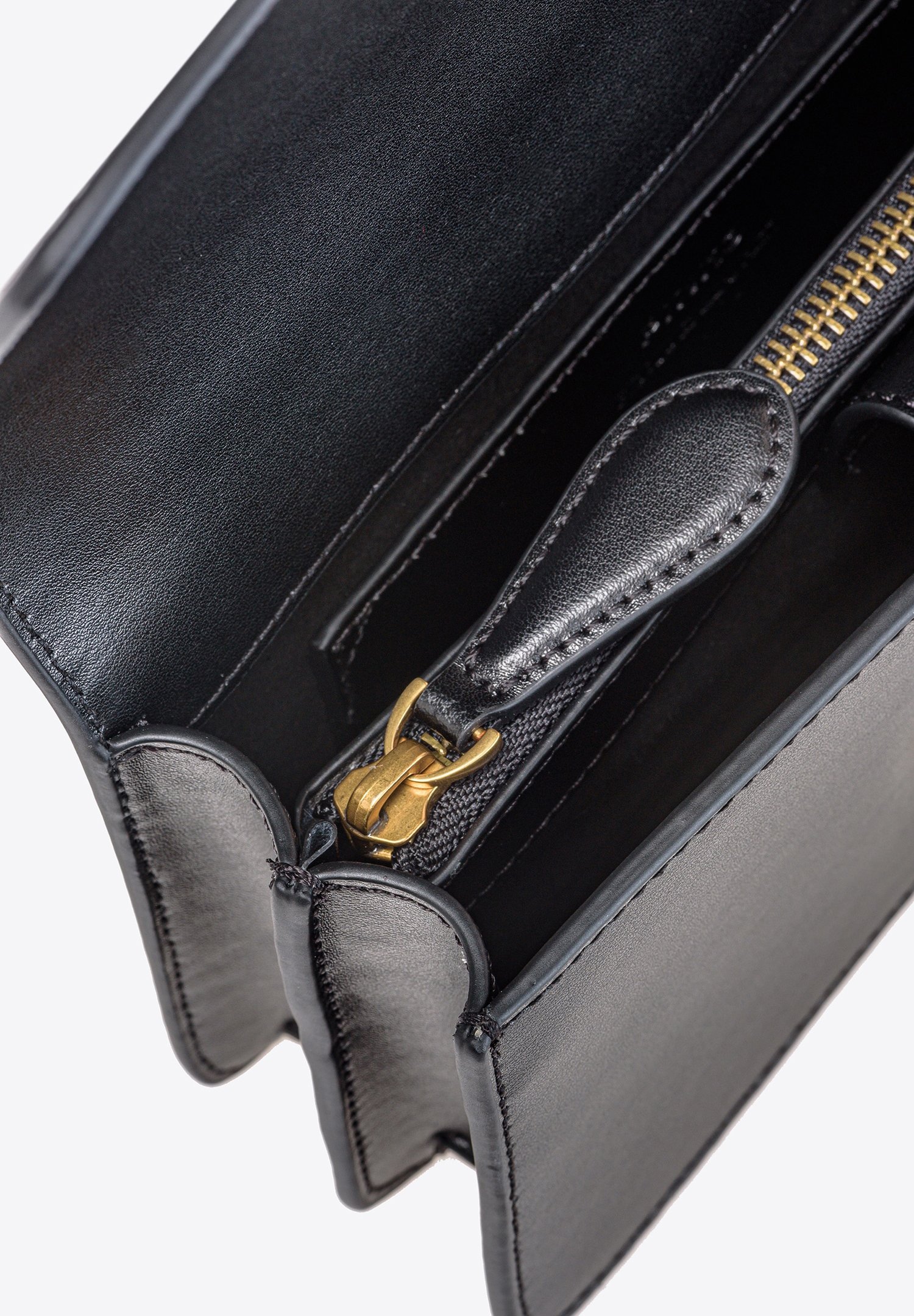 Pinko LOVE ONE MINI VITELLO SETA - Cross body bag - black