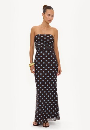 LOAVIES, ENCHANTED HIDEAWAY - Jupe longue - blue dots big