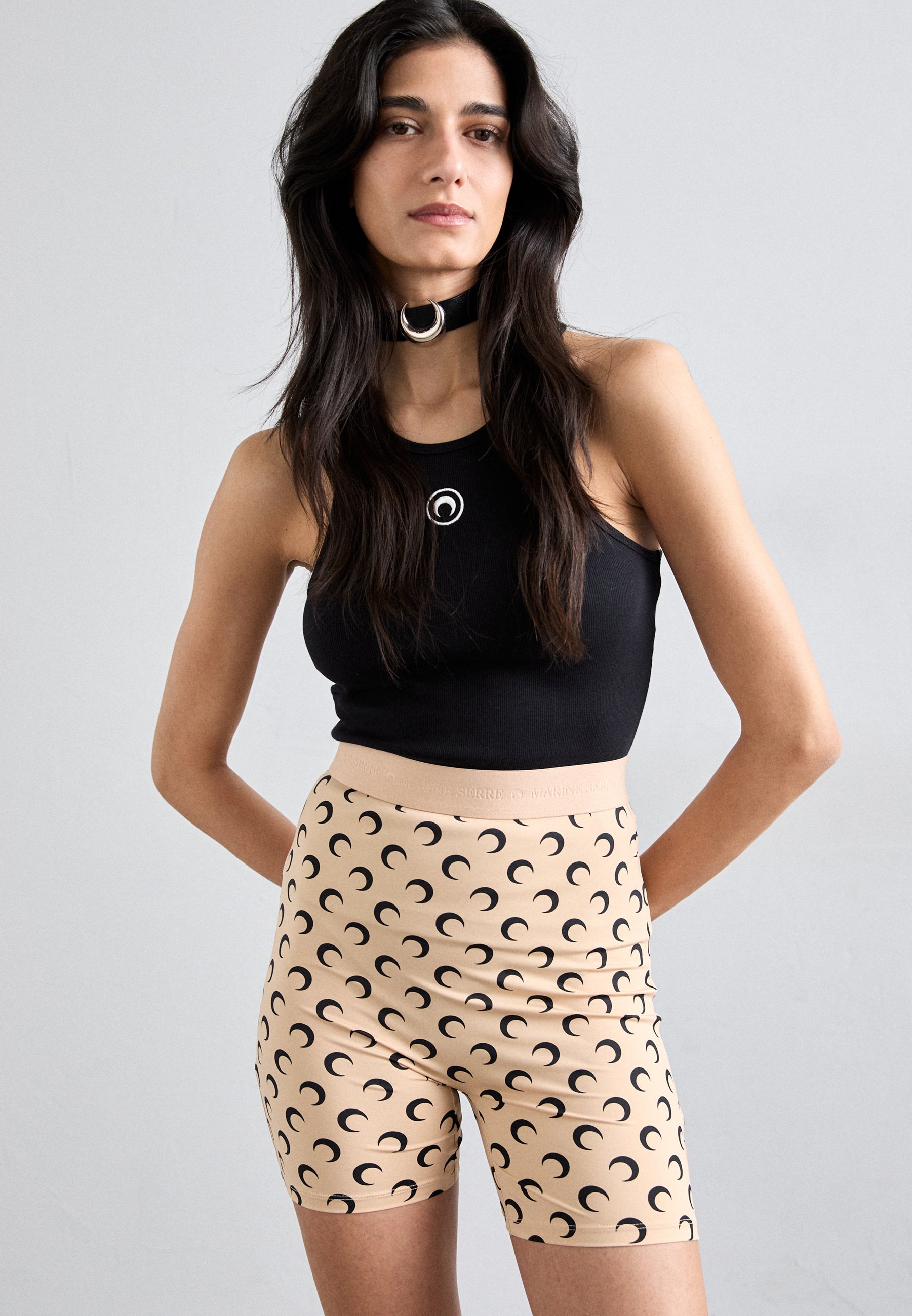 MARINE SERRE MOON LOGO TANK - Top - black - Zalando.co.uk