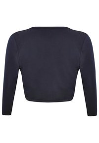 YOEK MET LANGE MOUWENV - Strickjacke - blue