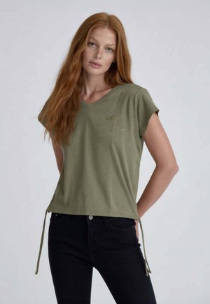 Yes Zee, CLASSIC LINE - T-shirt basic - militare
