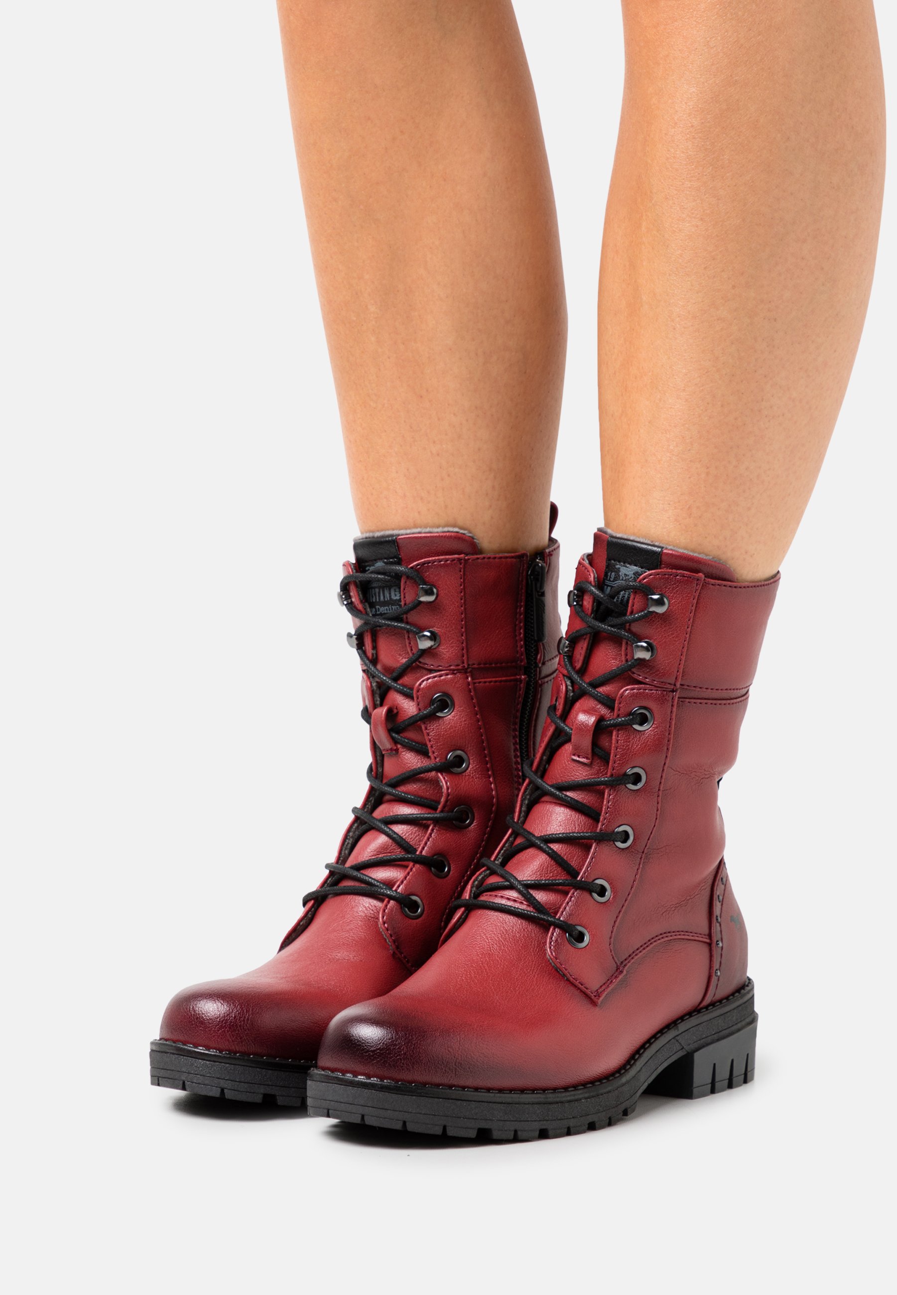 Mustang Lace-up ankle boots - rot/red 