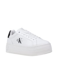 Calvin Klein Jeans BOLD FLATF LOW LACE - Sneakers basse - white
