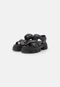 Marco Tozzi Sandali s platformo - black