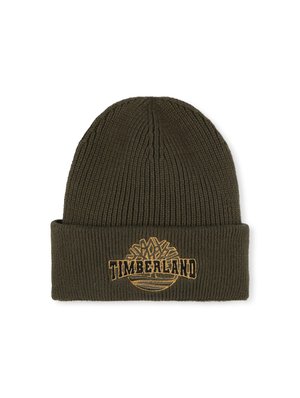 BONNET BRODÉ EN TRICOT - Berretto - dark olive