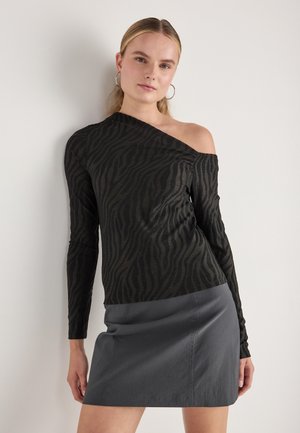 ASYMMETRIC - Ilgarankovis viršutinės dalies drabužis - black