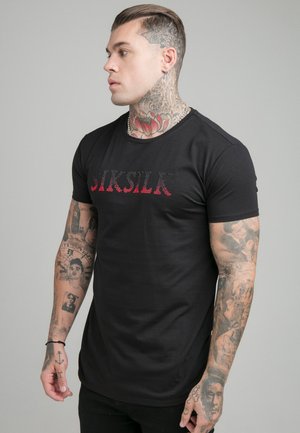 RHINESTONE TEE - T-shirt con stampa - black