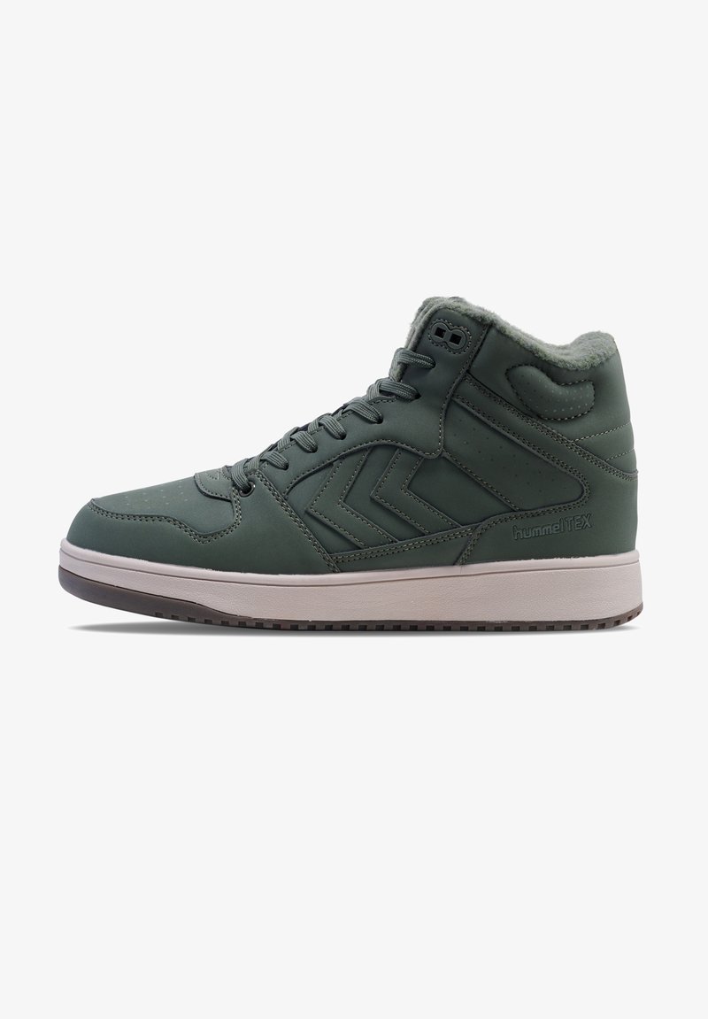 Hummel ST POWER PLAY MID TEX - Vysoké tenisky - climbing ivy