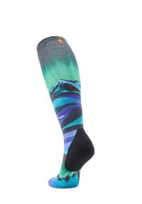 Smartwool SKI TARGETED CUSHION COMPRESSION PRINT OTC - Sports socks - black