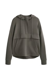 SOFT-TOUCH WITH ZIP - Mikina - mottled light grey